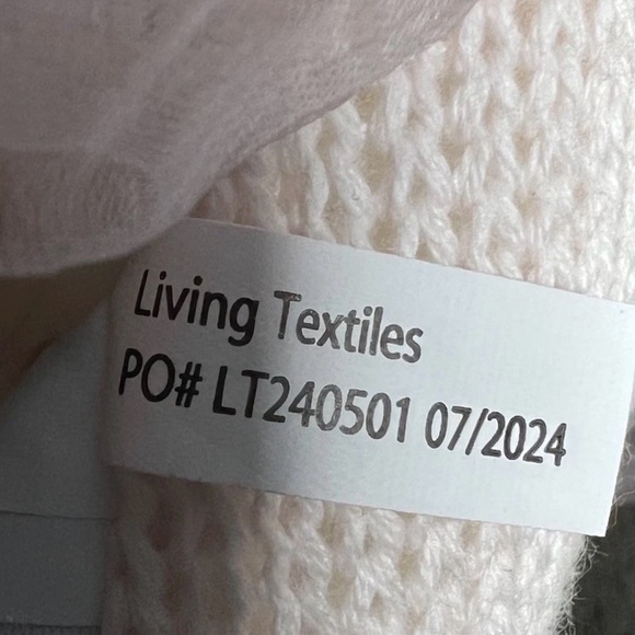 Living Textiles Hope Hippo Ballerina Knitted Rattle Plush Toy 100% Cotton - Picture 6 of 7